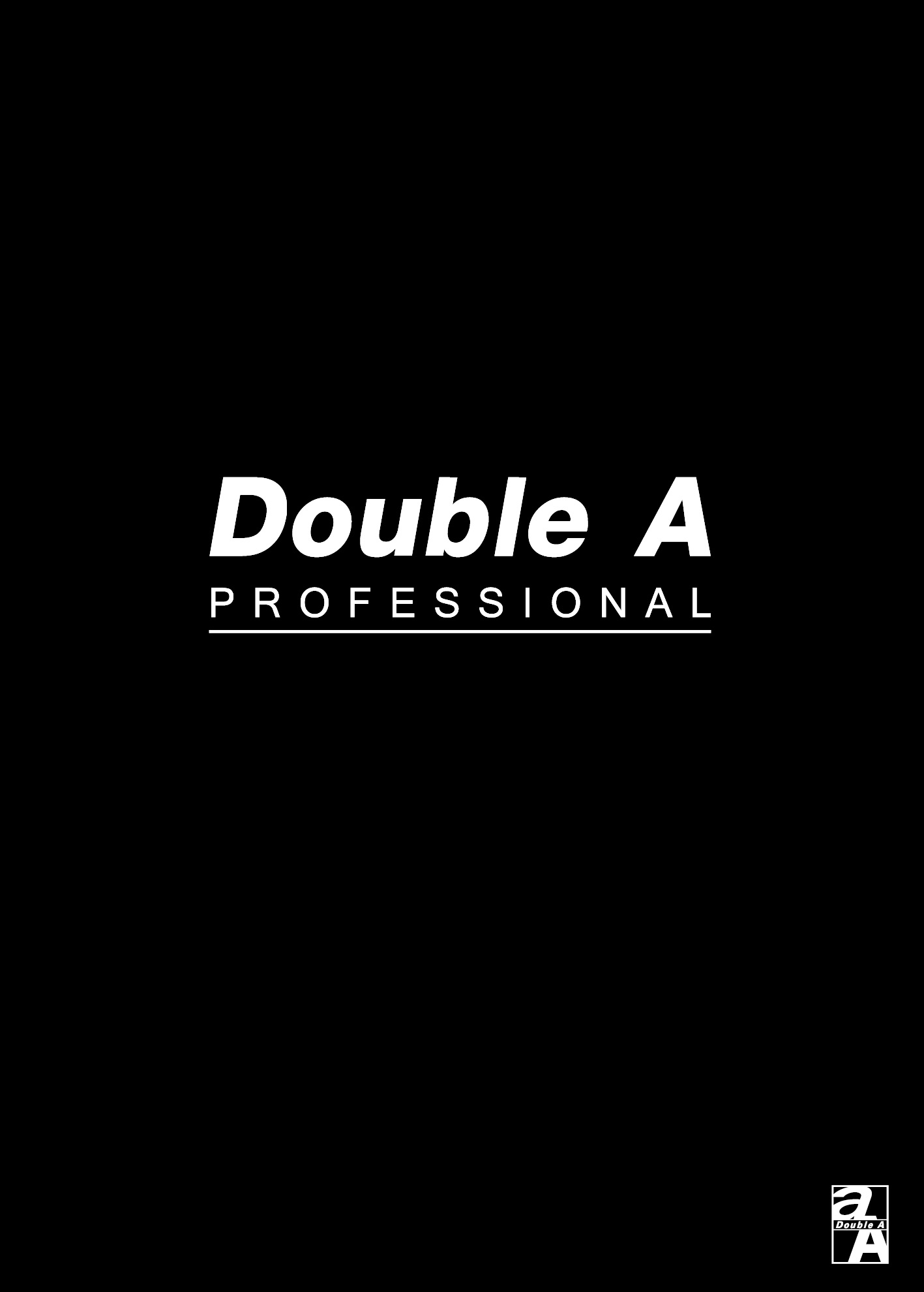 Double A  B5(16K)黑色牛皮橫線內頁膠裝筆記本-辦公室系列